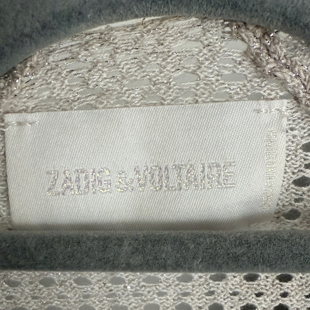 Zadig & Voltaire Ivory thin no button blazer